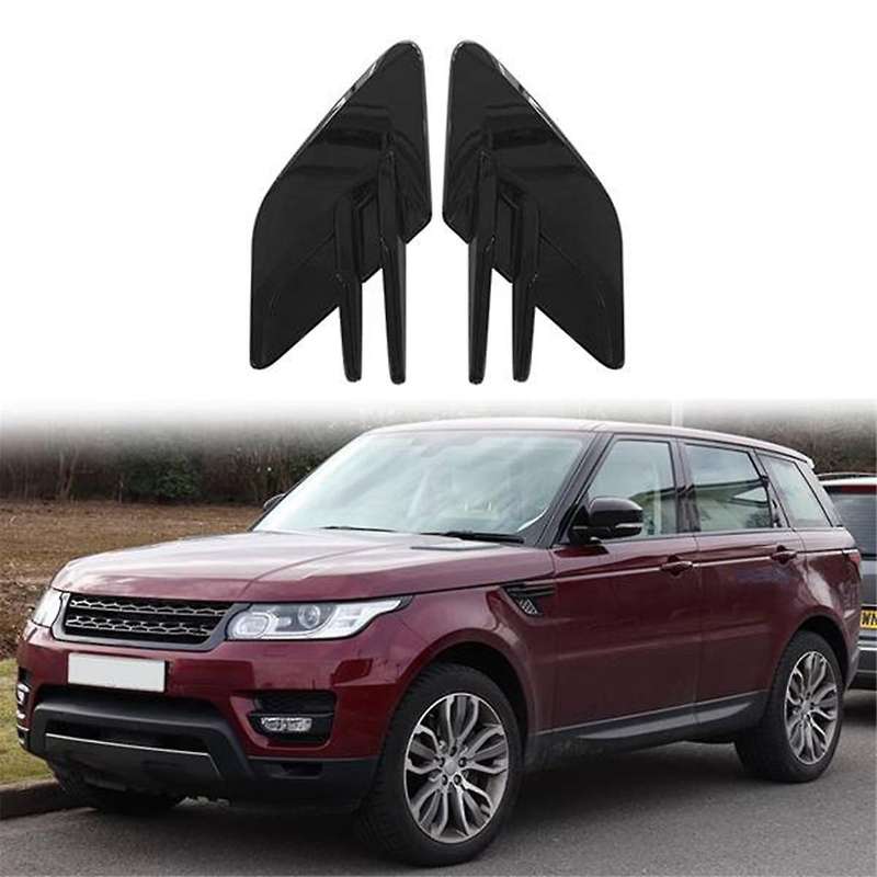 1pair Glossy Black Side Air Flow Vent Grille Grill Side Grilles Grid for Range Sport 2014-2017