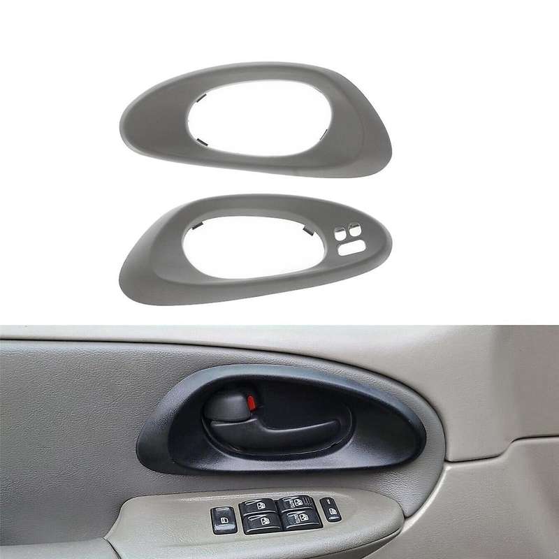 1pair Gray Front Inner Door Handle Bezel Trim 25894591 25894592 for Trailblazer 2002-2009 12457837