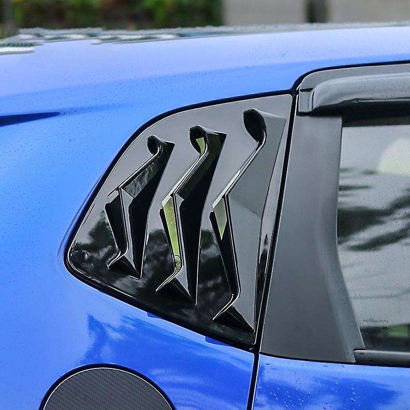 1Pair Gloss Black Side Vent Window Scoop Louver Trim for FIT JAZZ 2014-2019