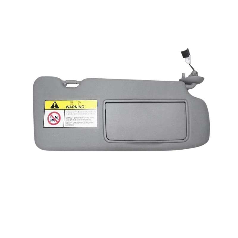 1pair Grey Visor Shade W/ Mirror Light 83280-tly-h11zb 83230-tly-h11zb for -v2017-2021 Car Sunshade
