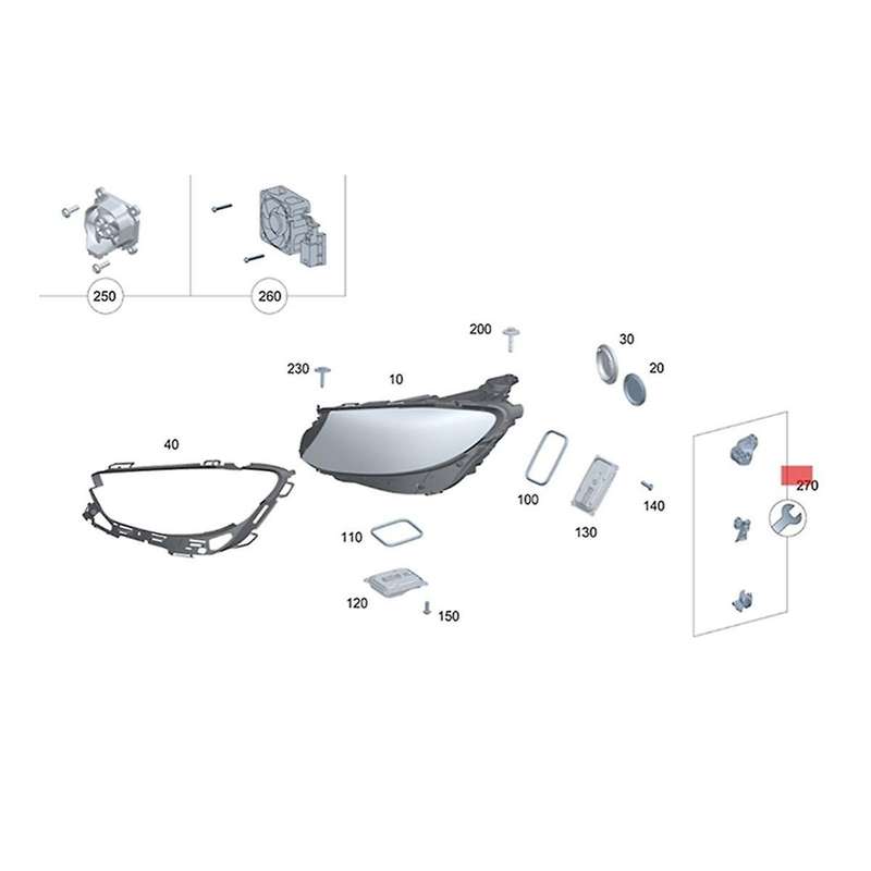 1Pair Headlight Bracket Repair Kits A2138202200 A2138202300 for E W213 W238 2016-2020 Holder Fixed S