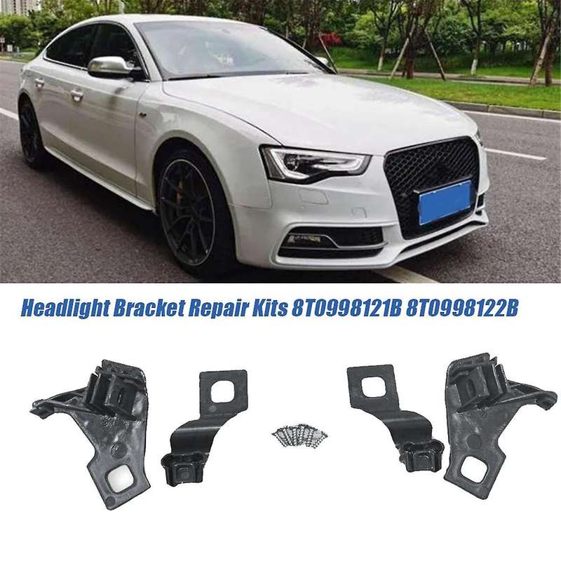 1pair Headlight Housing Bracket Repair Kits 8t0998121b 8t0998122b for A4 S4 Rs4 A5 S5 Rs5 2010-2016