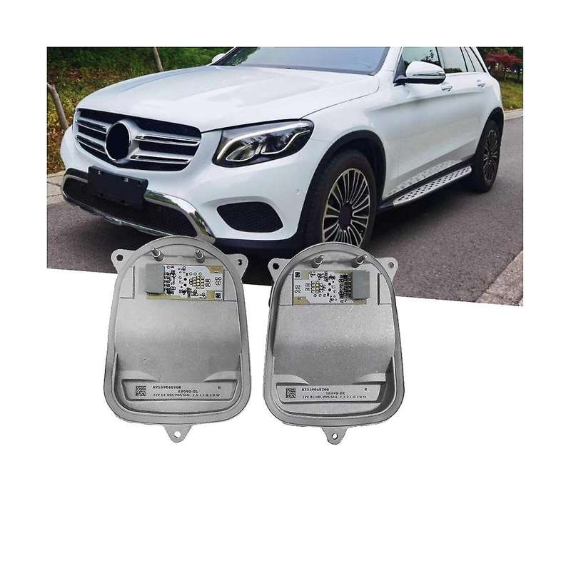 1Pair Headlight LED Control Module A2539068100 A2539068200 for GLC X253 2016-2020 DRL Daytime Lamp