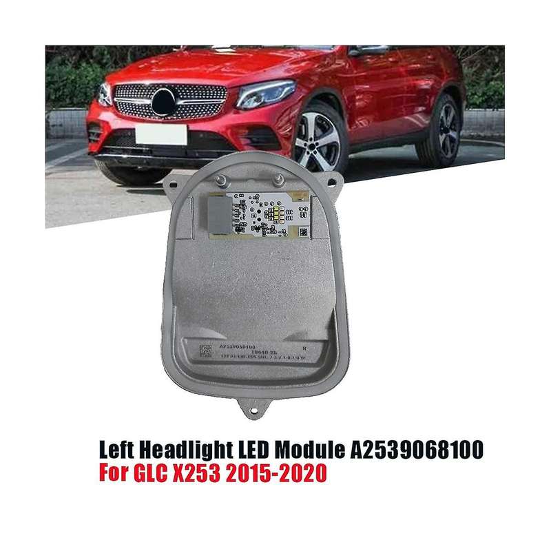 1Pair Headlight LED Control Module A2539068100 A2539068200 for GLC X253 2016-2020 DRL Daytime Lamp