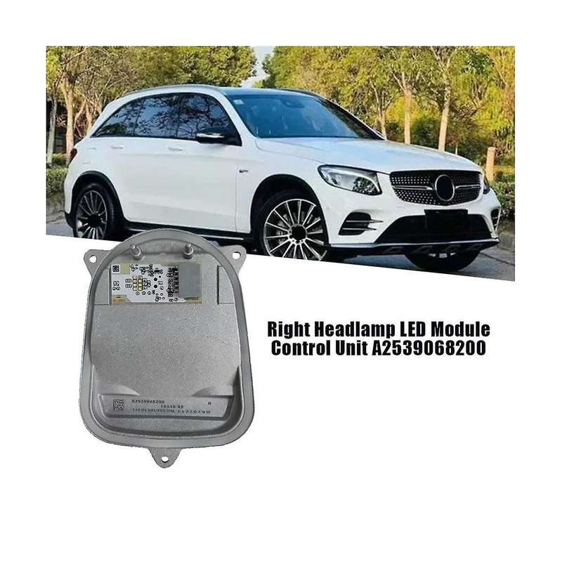 1Pair Headlight LED Control Module A2539068100 A2539068200 for GLC X253 2016-2020 DRL Daytime Lamp