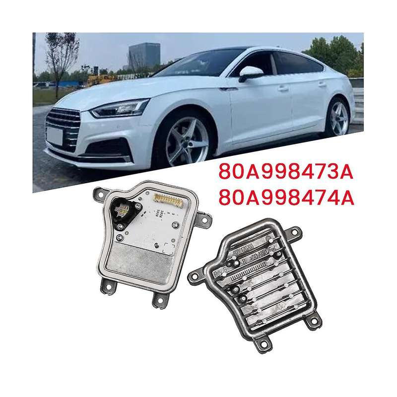 1Pair Headlight LED Module with Heat Sinks 80A998473A 80A998474A for Q5 SQ5 3.0L 2017-2020 DRL Runn