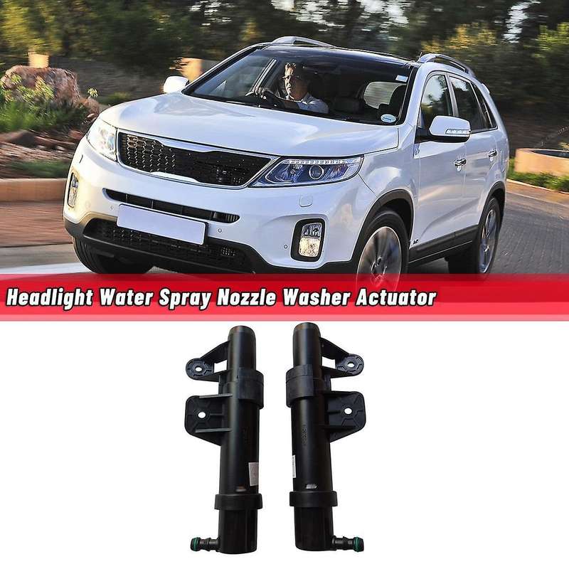 1pair Headlight Spray Nozzle Water 98451-3e000 98461-3e000 for Sorento 03-08 Head Light Lamp Light W