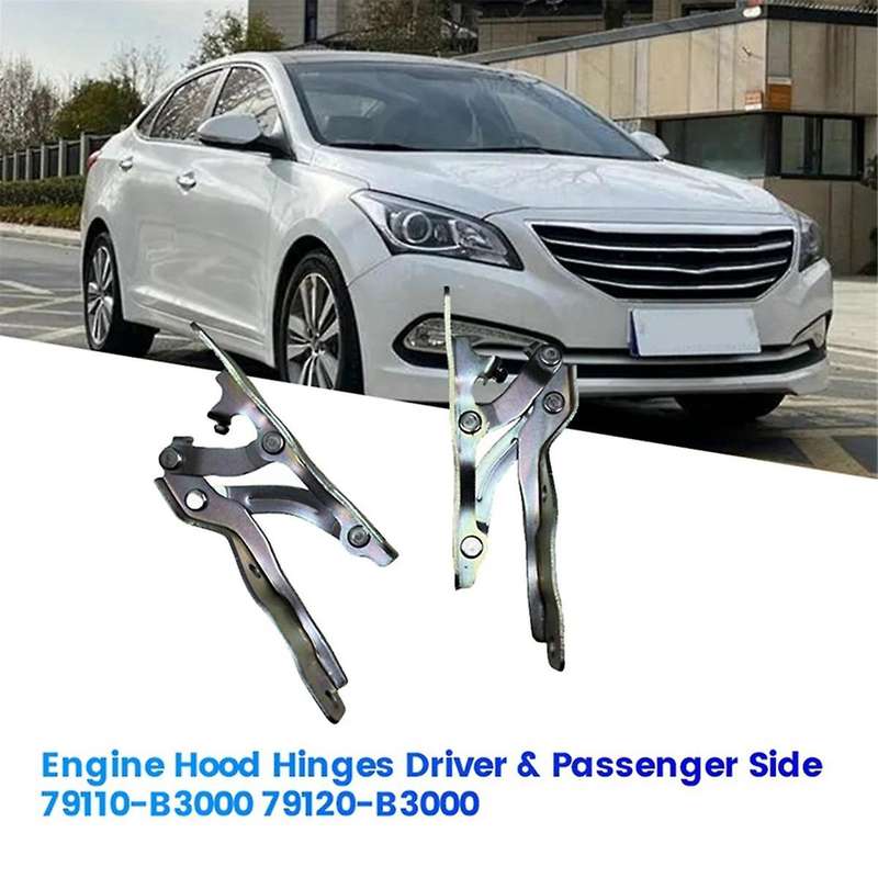 1Pair Hood Hinges Driver & Passenger Side 79110-B3000 79120-B3000 for MISTRA () 2013-2020 Engine Bon