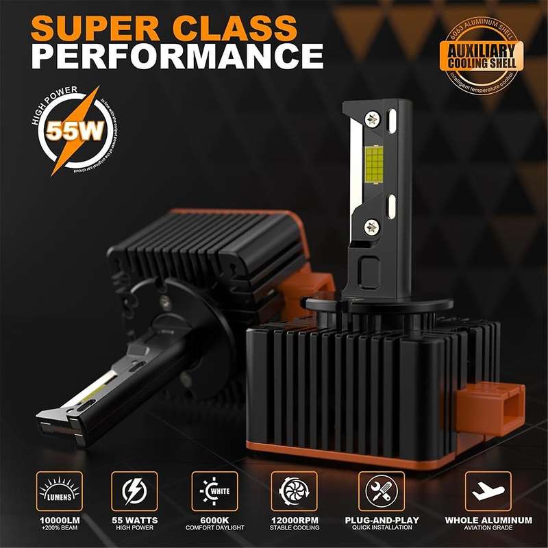 1Pair High Quality V31 LED for New D Series Car LED Headlight Bulb 10000LM 6500K 110W D3/D3S 3-Coppe