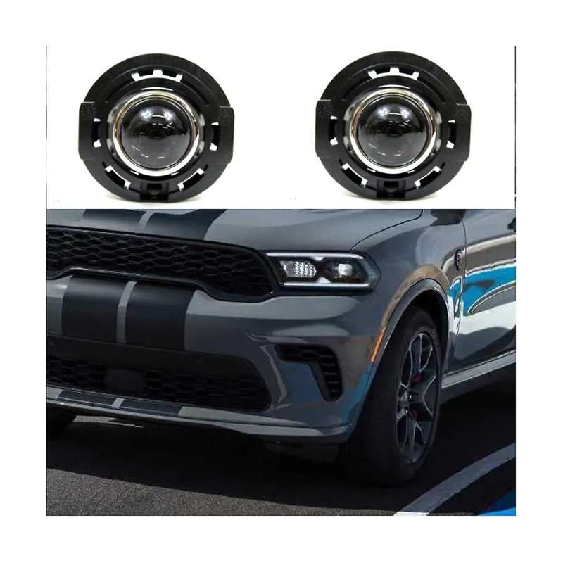 1pair Led Fog Light Front Bumper Fog Lamp Headlights 68140324ab for Grand Caravan 2011-2023