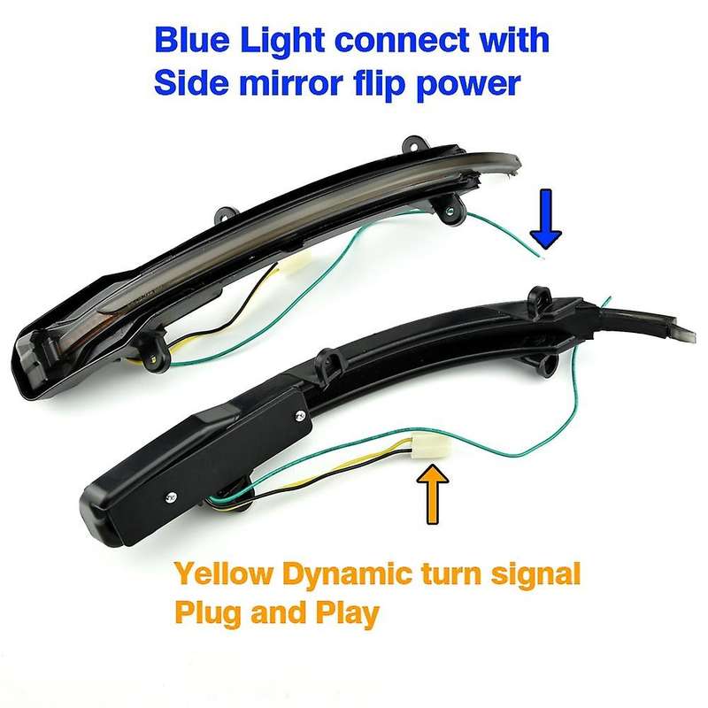1Pair LED Dynamic Turn Signal Light Side Mirror Indicator Blinker for Q7 Q5 SQ5 8R 2010-2017