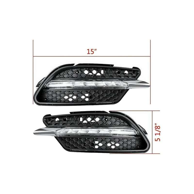 1pair Led Fog Lamp Drl Daytime Running Light for W204 C Class C300 2008-2011