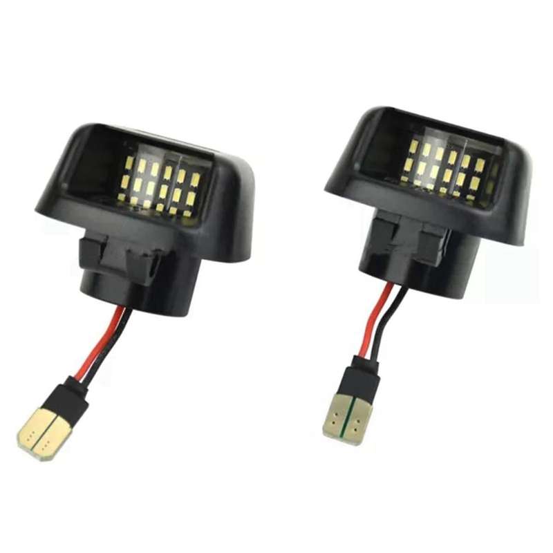 1Pair LED License Plate Lights Rear Light Taillamp for Navara D40 Equator