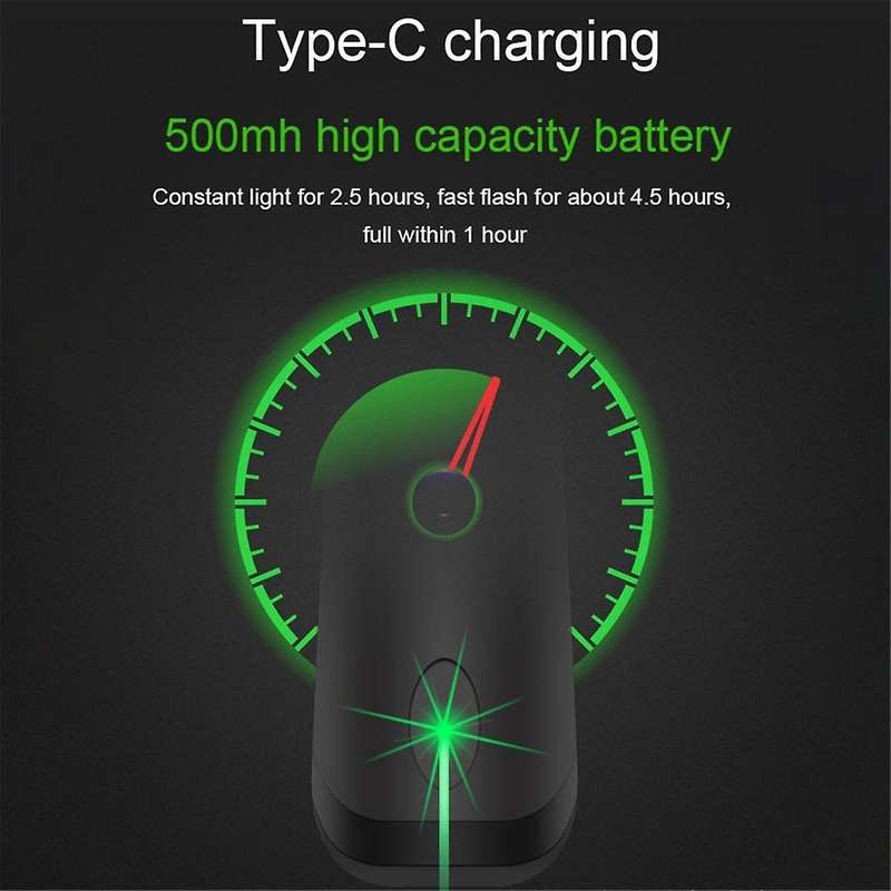 1pair Led Green Light Car Remote Navigation Light Anti Rear Collision High Speed Help Warning Light