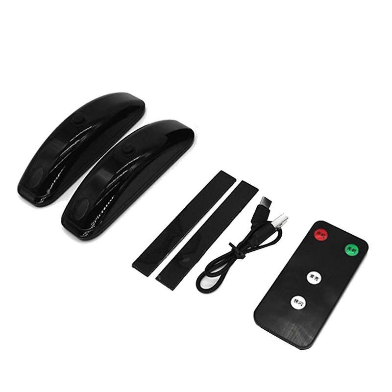 1pair Led Green Light Car Remote Navigation Light Anti Rear Collision High Speed Help Warning Light