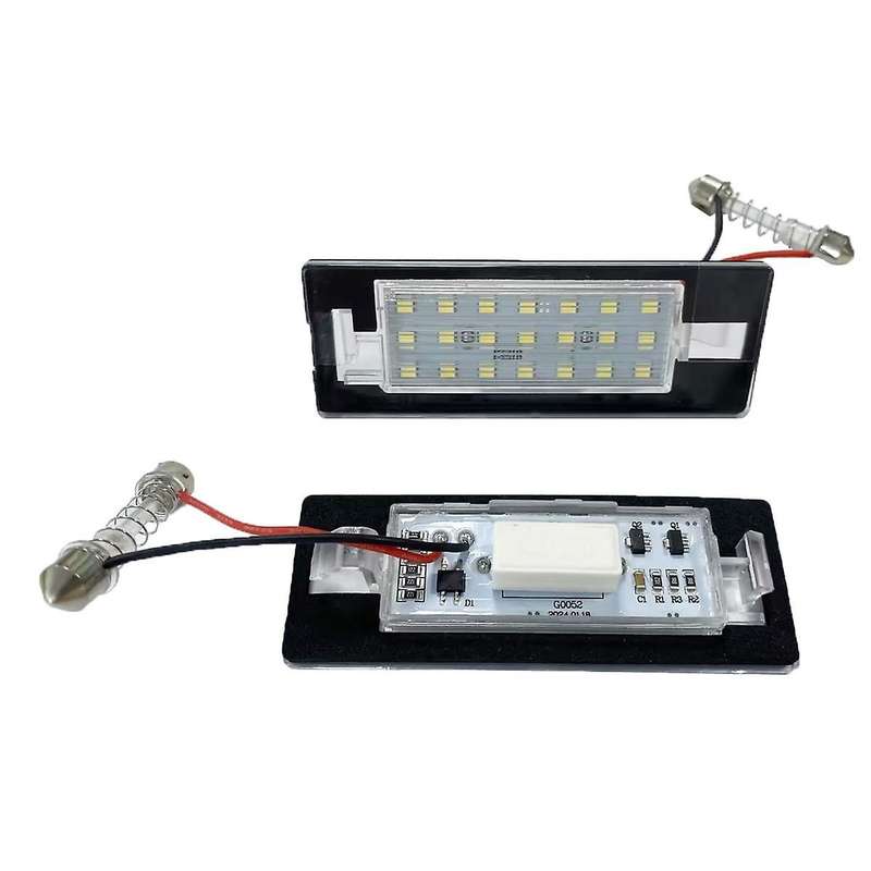 1Pair LED License Plate Lighting for Panda Mk3 169 2003-2012 Mk4 319 2011-, 71734797 , 71771501