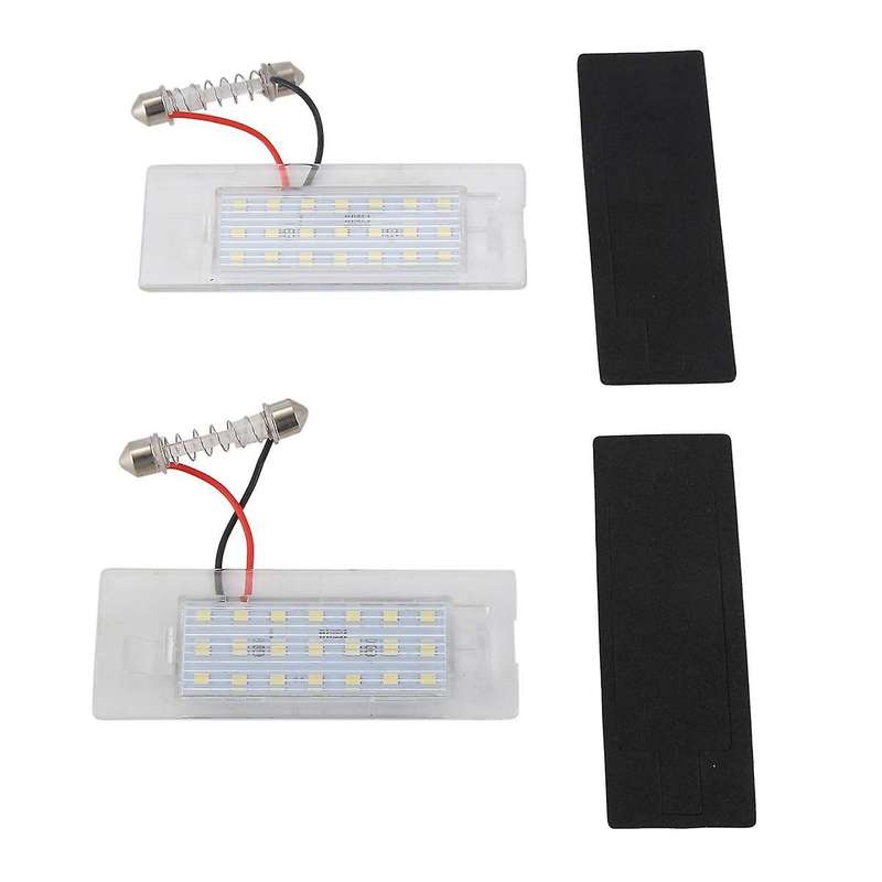 1Pair LED License Plate Lighting for Panda Mk3 169 2003-2012 Mk4 319 2011-, 71734797 , 71771501
