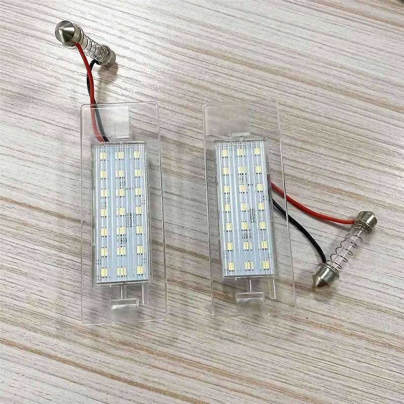 1Pair LED License Plate Lighting for Panda Mk3 169 2003-2012 Mk4 319 2011-, 71734797 , 71771501