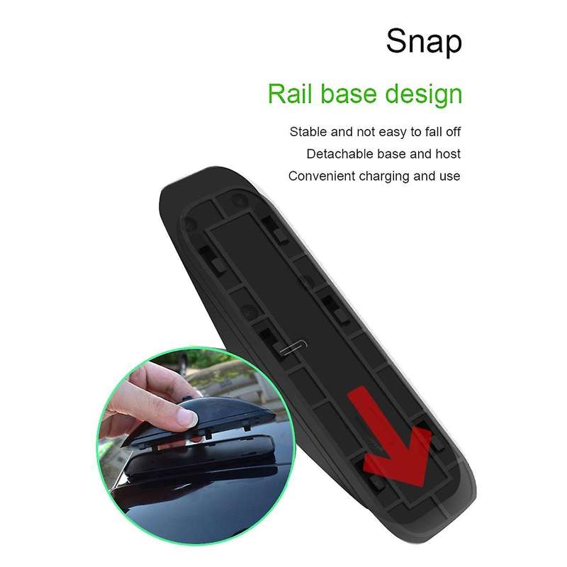 1pair Led Green Light Car Remote Navigation Light Anti Rear Collision High Speed Help Warning Light