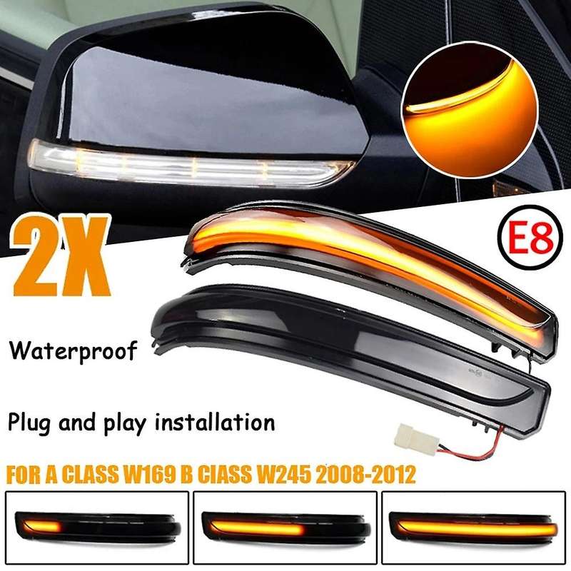 1Pair LED Rearview Mirror Turn Signal A1698201121 1698201221 for -Class W169 W245 07-12 Indicator Li