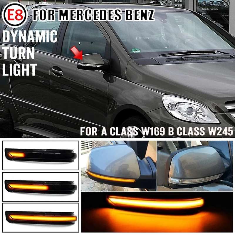 1Pair LED Rearview Mirror Turn Signal A1698201121 1698201221 for -Class W169 W245 07-12 Indicator Li