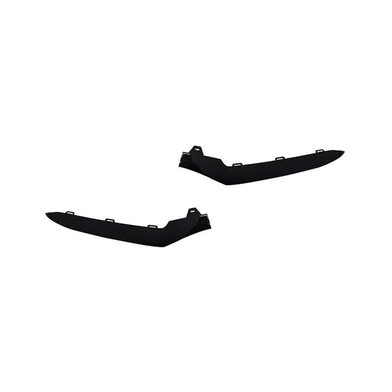 1pair Left+right Front Low Bumper Trim Cover for W212 E-class E350 2014-2016 Black 2128852774 21288