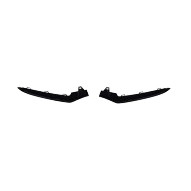 1pair Left+right Front Low Bumper Trim Cover for W212 E-class E350 2014-2016 Black 2128852774 21288