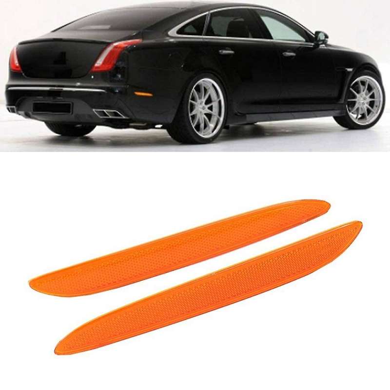 1Pair Left Right Rear Bumper Trim Side Reflector Rear Bumper Lamp Reflector for Leopard XJ 2010-2017