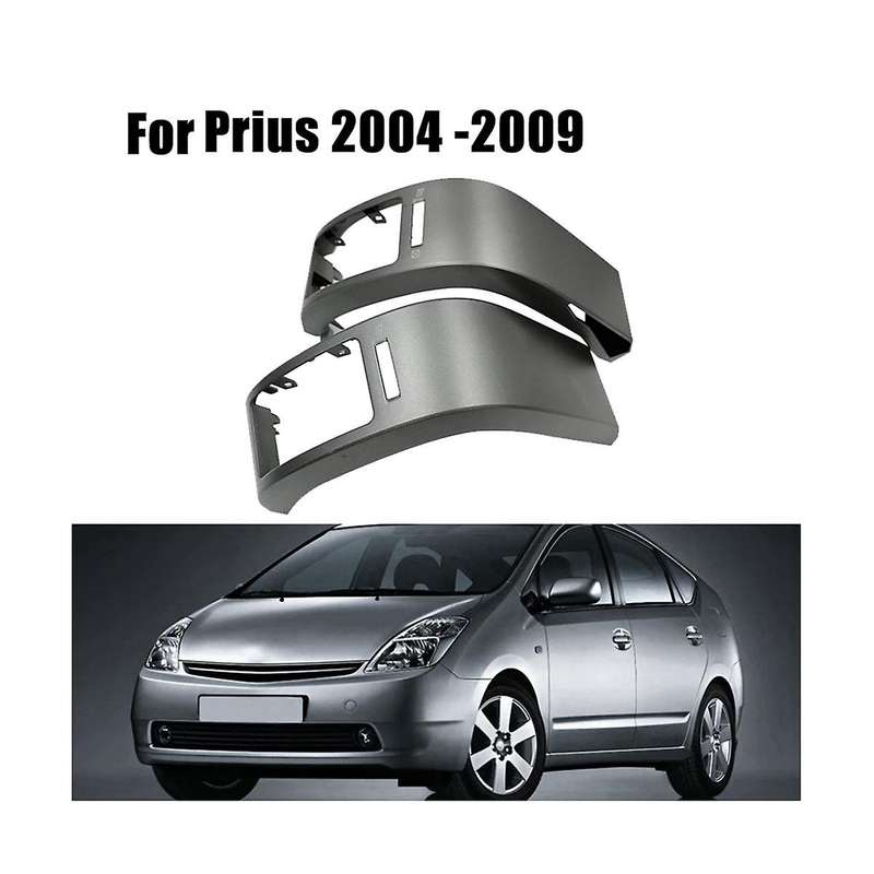 1pair Left Right Side A/c Dashboard Air Outlet Trim Frame for Prius 2004-2009 Chrome Panel Decorati