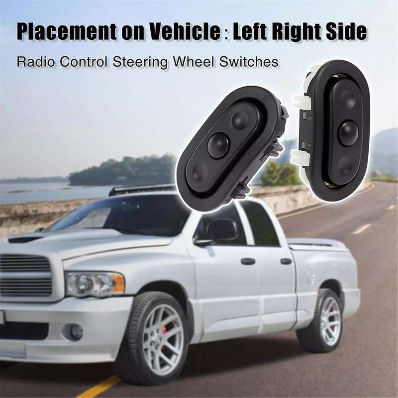 1Pair LH RH Steering Wheel Radio Control Switch 04685729AB 04685728AB for for for