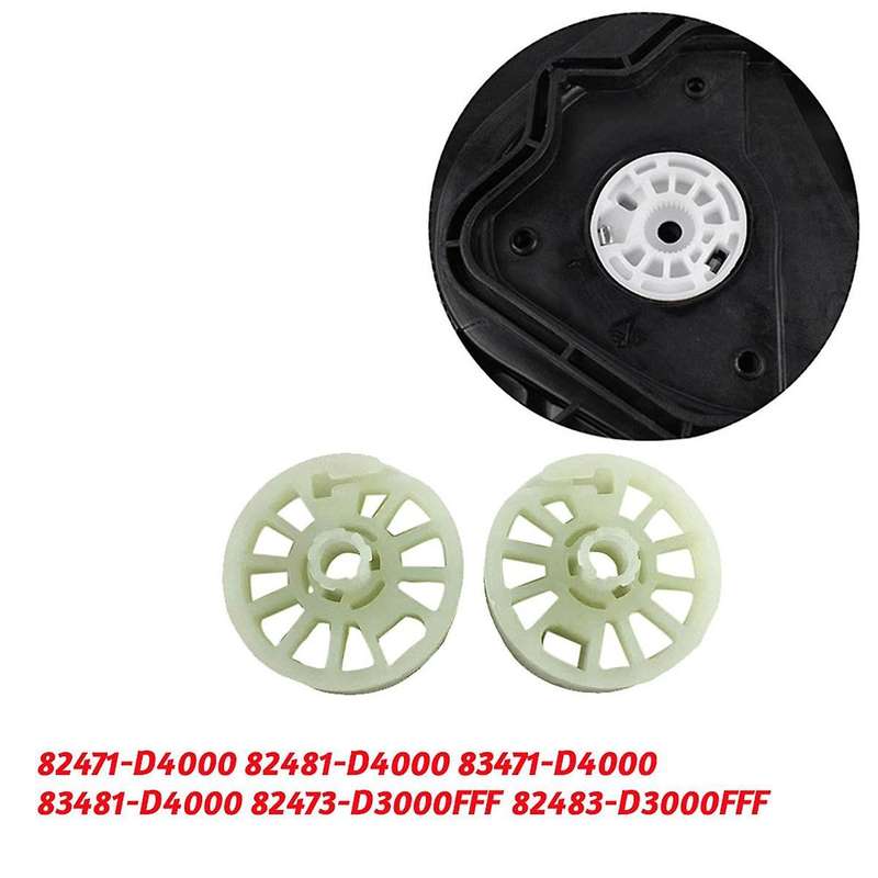 1Pair LH+RH Window Regulator Gear Drum for QL 2016-2019 82473-D3000FFF 82483-D3000FFF