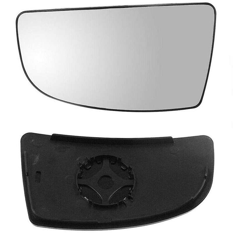 1Pair Lower Side Wing Mirror Glass Rear Veiw Mirror with Backing Plate Left Hand Side for Transit MK
