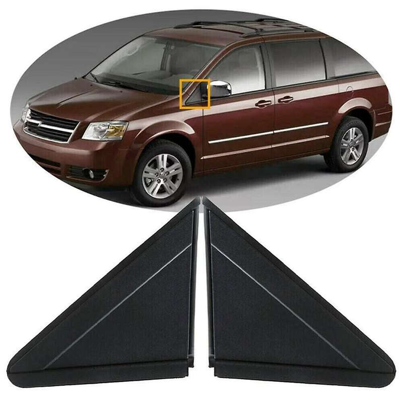 1pair Mirror Flag Applique for Grand Caravan Town Side View Mirror Triangle Trim 1an69rxfaa 1an69rx