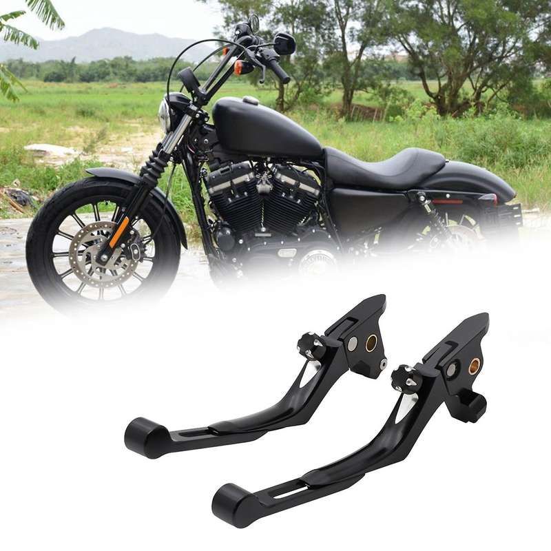 1Pair Motorcycle Clutch Brake Levers Adjustable Gliding Handle Clutch for 883 1200 48 72 2014 2015 2