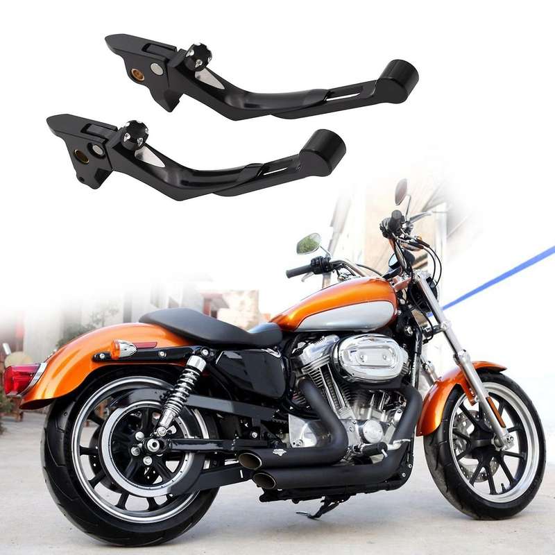 1Pair Motorcycle Clutch Brake Levers Adjustable Gliding Handle Clutch for 883 1200 48 72 2014 2015 2
