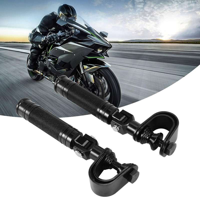 1pair Motorcycle Highway Engine Crash Bar Foot Pegs for Motorcycle Accessories Foot Rest Black