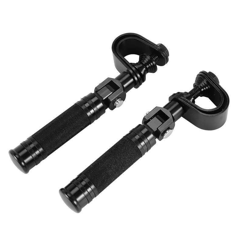 1pair Motorcycle Highway Engine Crash Bar Foot Pegs for Motorcycle Accessories Foot Rest Black