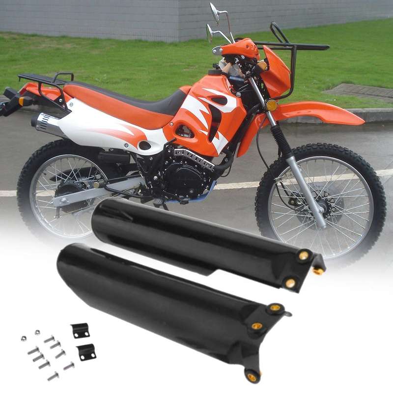 1Pair Motorcycle Front Fork Absorber Protector Covers Plastic Guards for 110Cc 125Cc 140Cc 150C 160C