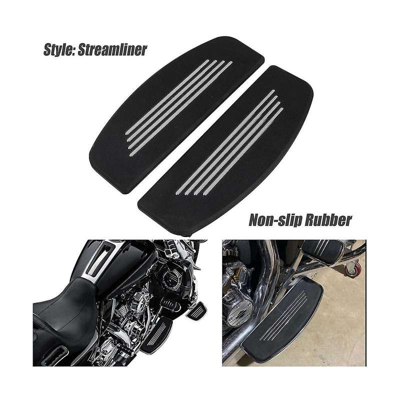 1pair Motorcycle Front Footrest Insert Foot Peg Trim for Street Road Glide Foot Pedal Covers