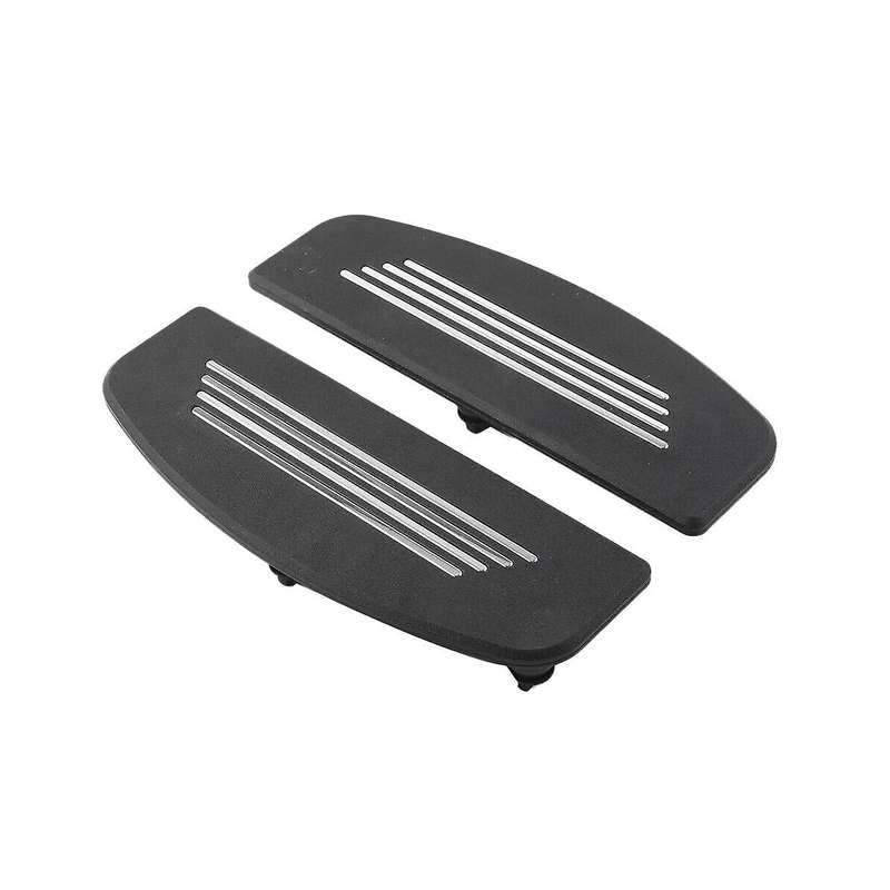 1pair Motorcycle Front Footrest Insert Foot Peg Trim for Street Road Glide Foot Pedal Covers