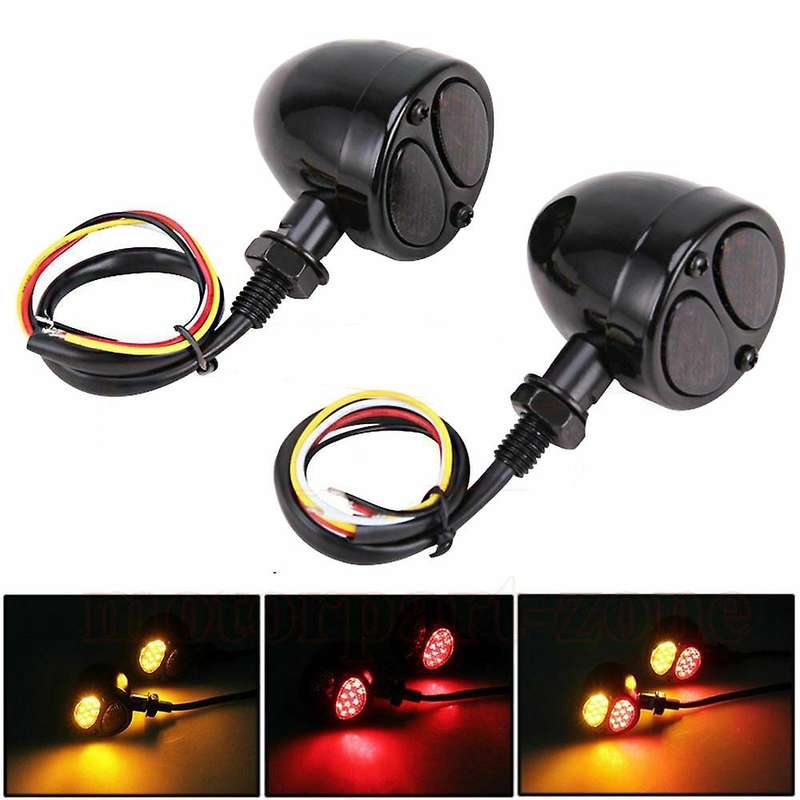 1Pair Motorcycle Turn Signal Indicator Light Motorbike Blinker Headlight Fit for