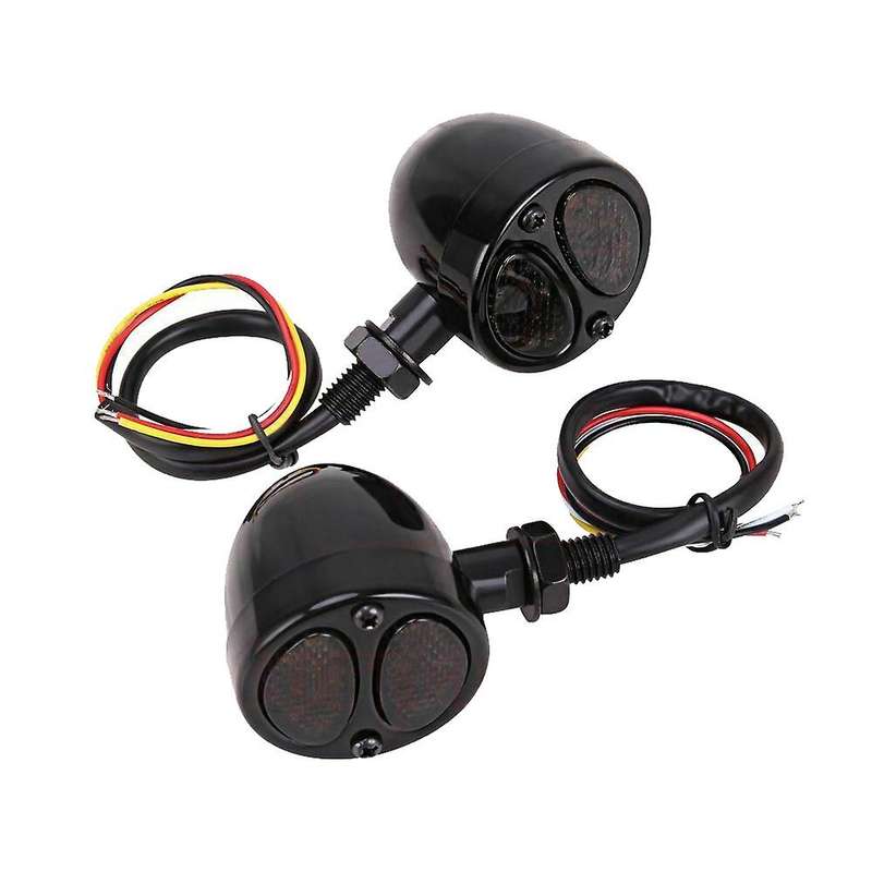 1Pair Motorcycle Turn Signal Indicator Light Motorbike Blinker Headlight Fit for