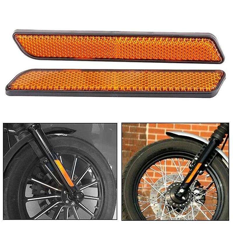 1Pair Motorcycle Front Fork Leg Reflectors Legs Sliders Dyna Glide Lower Leg Slider for Touring