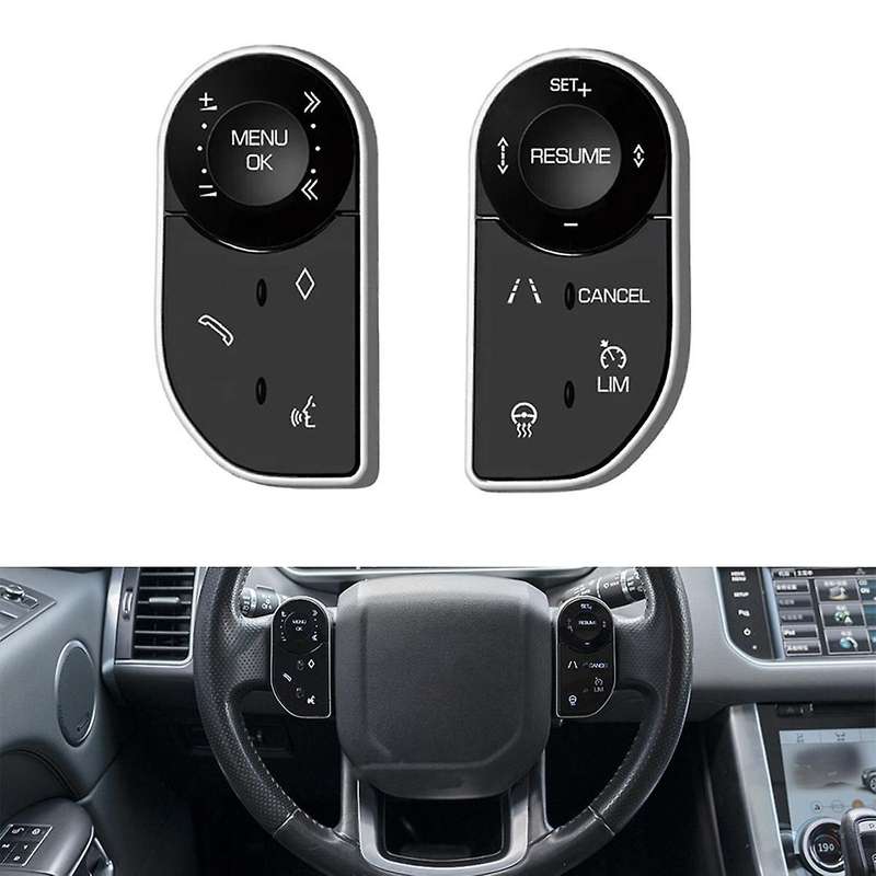 1pair Multifunction Steering Wheel Switch Touch Control Buttons for Range Sport L494 L405 5 Lr5