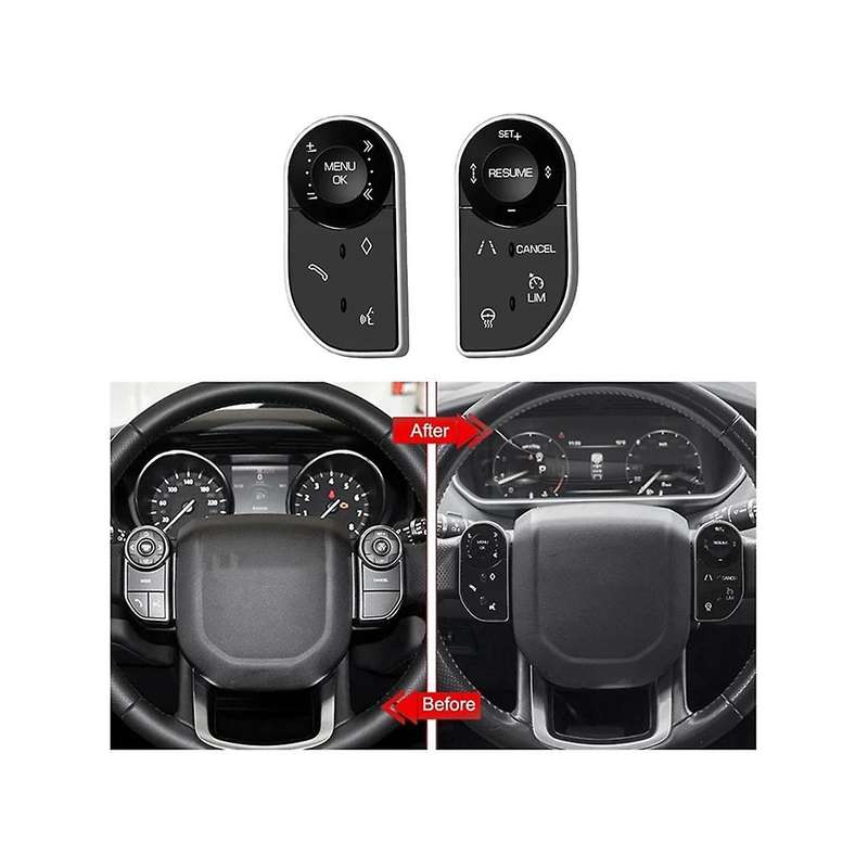 1pair Multifunction Steering Wheel Switch Touch Control Buttons for Range Sport L494 L405 5 Lr5