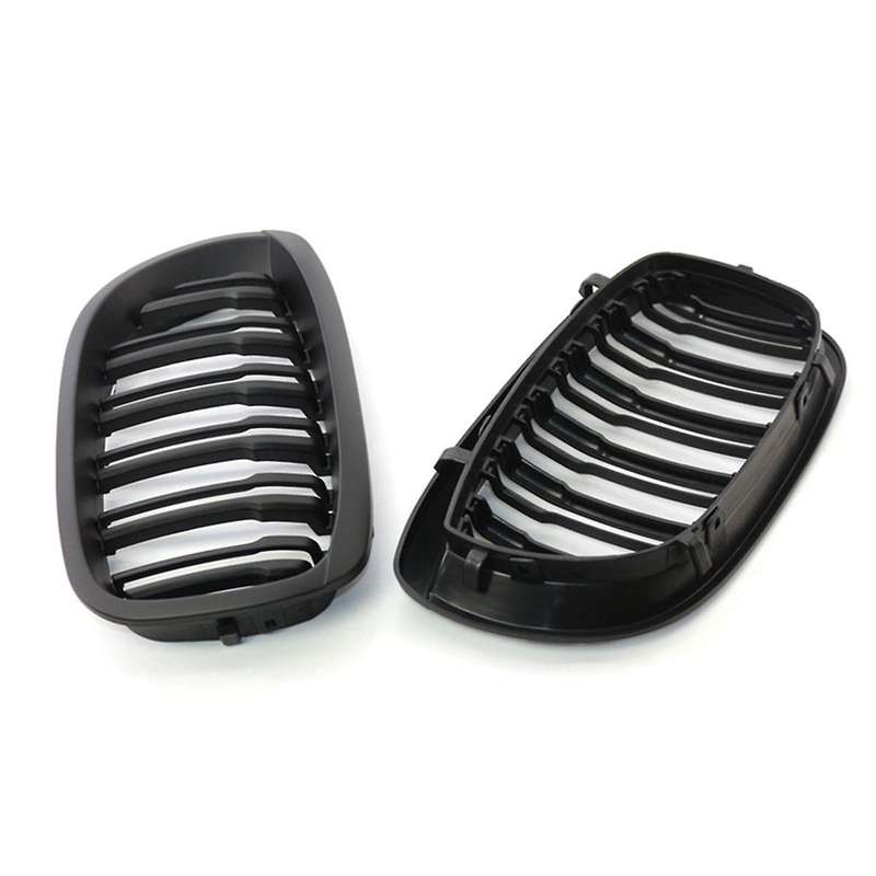 1pair Of Car Center Grilles Front Kidney Grill 51137064317 for 3 Series E46 2-door 03-06 Modificatio
