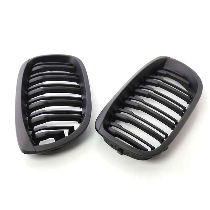 1pair Of Car Center Grilles Front Kidney Grill 51137064317 for 3 Series E46 2-door 03-06 Modificatio