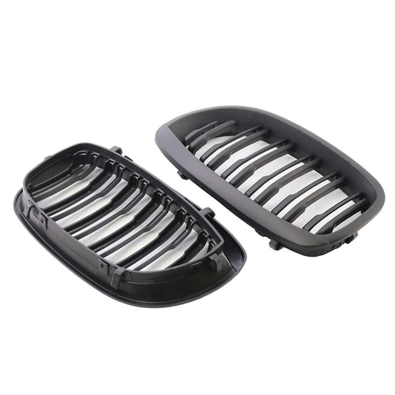 1pair Of Car Center Grilles Front Kidney Grill 51137064317 for 3 Series E46 2-door 03-06 Modificatio