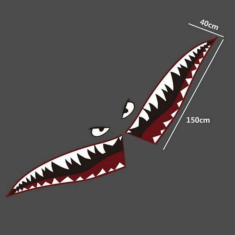 1Pair Mouth Tooth Teeth Reflective Sticker Vinyl Auto Car Cool Refiting Exterior Decal for Side Door