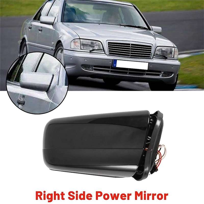 1Pair Outside Door Rearview Mirror for C-Class W210 W202 C220 C230 C280 1994-2004 2108105716 2108106